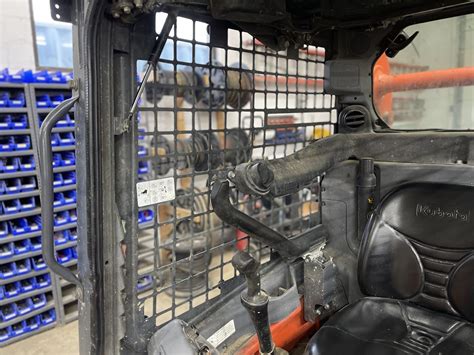 kubota skid steer window replacement